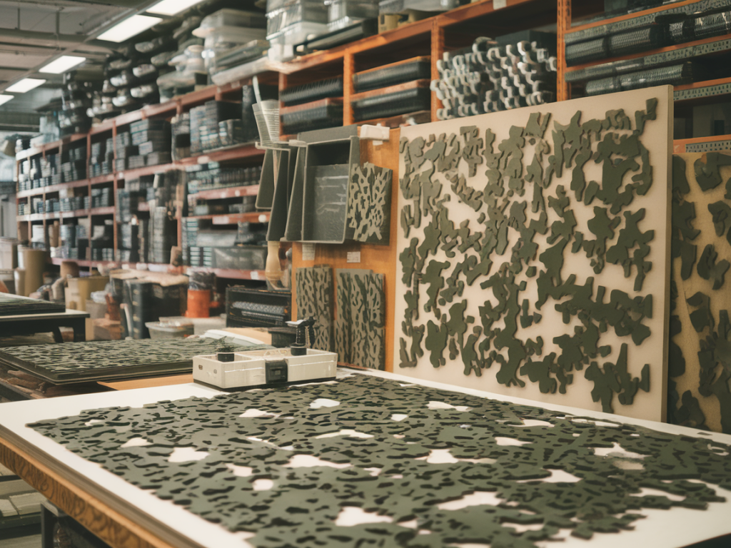 Fabrication de pochoirs réutilisables pour camouflage japonais trois tons : traceur, découpe et techniques d'application