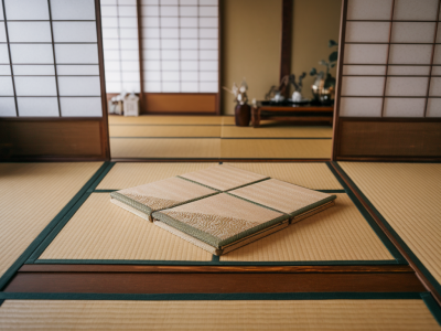 Créer un tatami modulable et amovible pour diorama intérieur : matériaux, textures et fixations invisibles