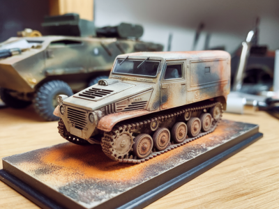 Tutoriel : obtenir un effet rouille réaliste sur carrosserie de véhicule japonais au 1/35 avec pigments ak et vernis